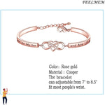 Load image into Gallery viewer, To My Daughter-In-Law | Infinity Heart Bracelet | You Are Also My Daughter-In-Heart
